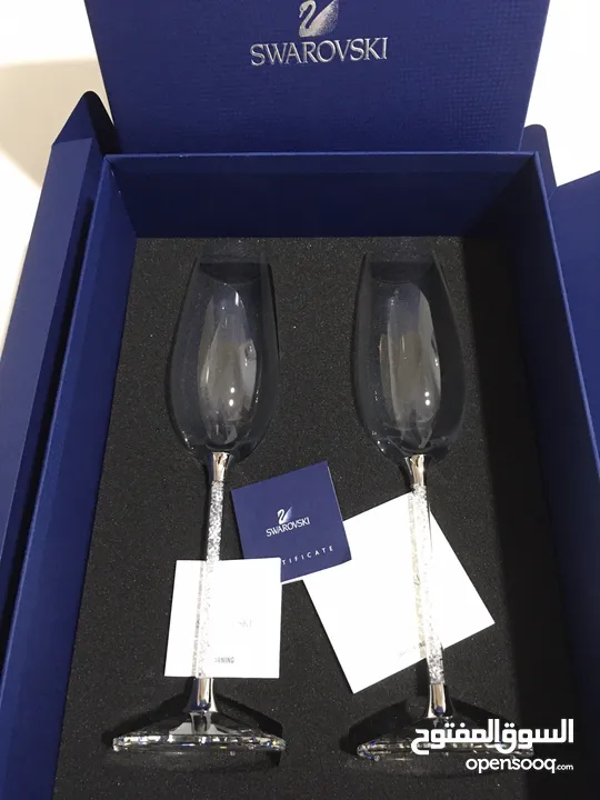 Swarovski Crystal Champagne Glasses