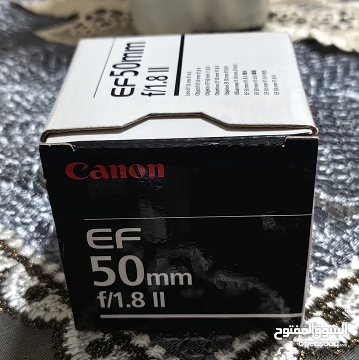 عدسة كانون 50 mm الاصدار الثاني بحالة ممتازة للبيع