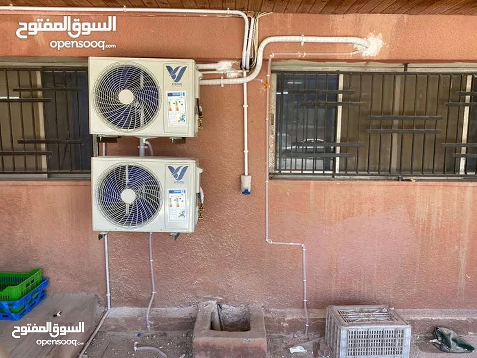 فك وتركيب المكيفات نقل المكيفات صيانه المكيفات تعبئة غاز تأسيس مواسير نحاس غسيل مكيفات