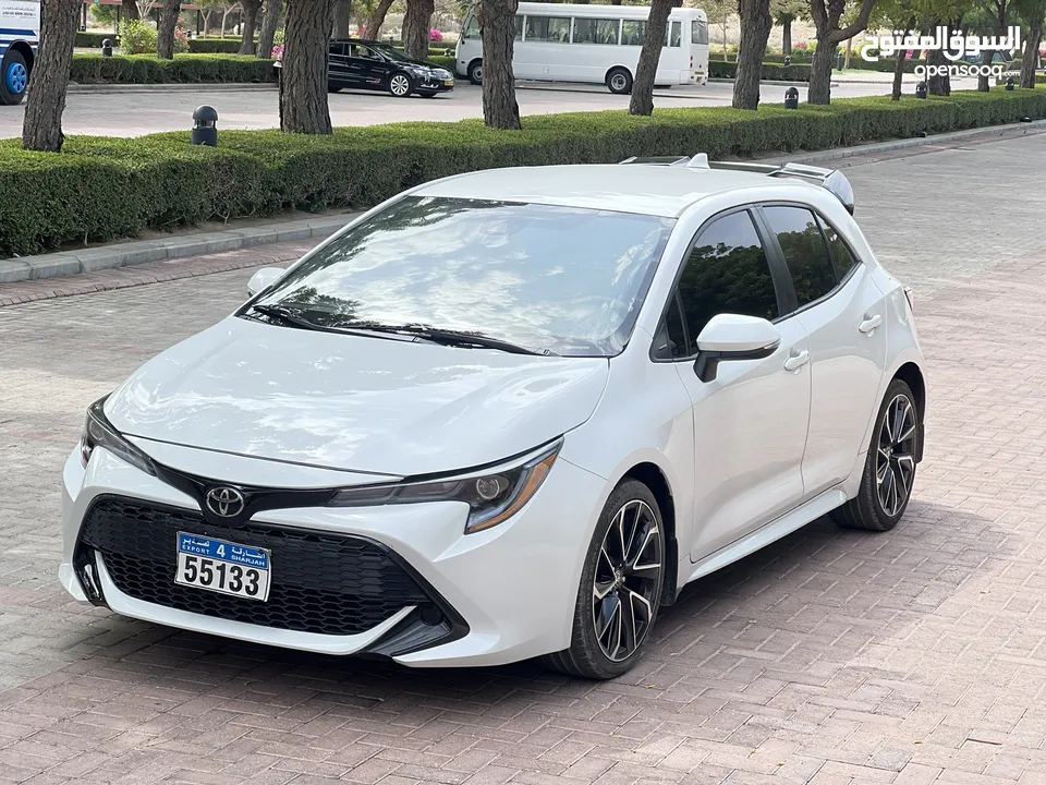 كورولا هاتشباك 2021 ممشى 52 الف حادث بسيط جداً وبدون خروج الايرباق تسجيل جديد corolla hatchback