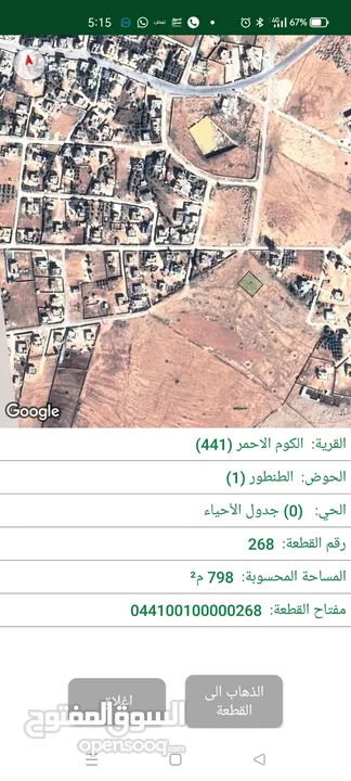 للبيع ارض 10500م في المفرق  سكن ب داخل التنظيم  مفروزه  750م في  الكوم الاحمر    الطنطور  المفرق