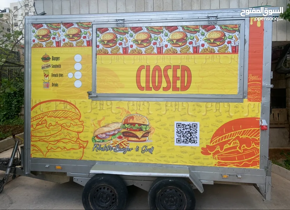 ڤان للبيع ( عربه طعام متنقله مجروره)