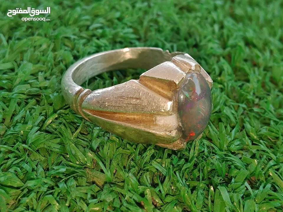 خاتم اوبال فل فاير طبيعي عالفحص بسعر حرق