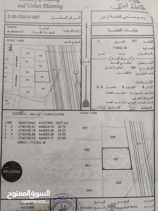 مخطط أراضي سكنية ف موقع ممتاز ف الوديات من المالك مباشرة