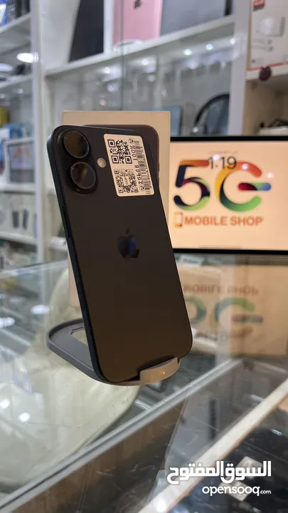 iPhone 16 256GB Middle East Black  Box Charger Original Apple Warranty : 23/2/2026