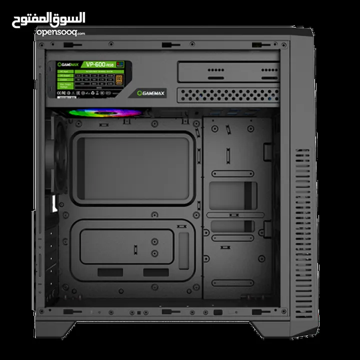 كيس جيمنغ فارغ احترافي جيماكس تجميعة  Gamemax Gaming G561-FRGB BK