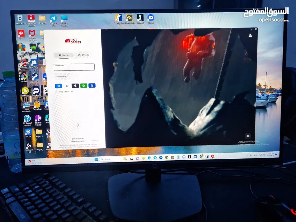 شاشة Cooler Master  GM27-FFS  جديدة مفتوحة من الكرتونة . مع كرتونتها