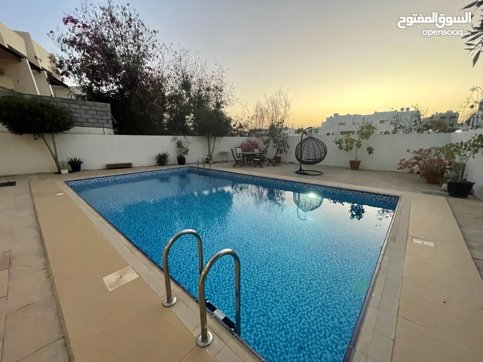 3 + 1 BR Townhouse with Shared Pool & Gym in Qurum