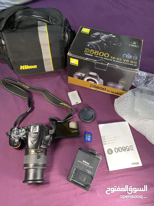 كاميرا نيكون 5600 مكفوله بسعر مناسب