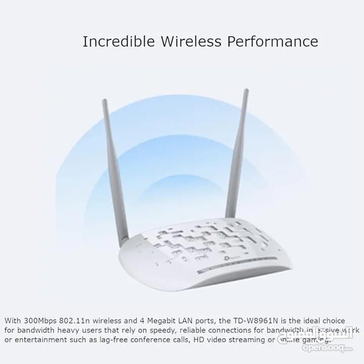 راوتر بيت TP-Link 300 Mbps Wireless N ADSL2+ Modem Router راوتر تي بي لينك جديد