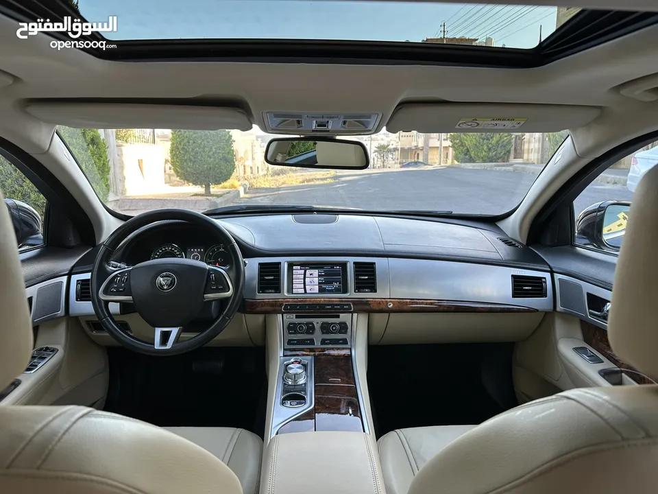 JAGUAR XF 2014 Full option وارد الوكالة / صيانة الوكالة قاطعة مسافة 100 الف كم