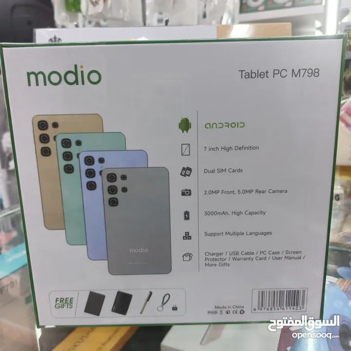 7انش تابلت جديد Modio  512g 8ram مكفول سنة متوفر توصيل