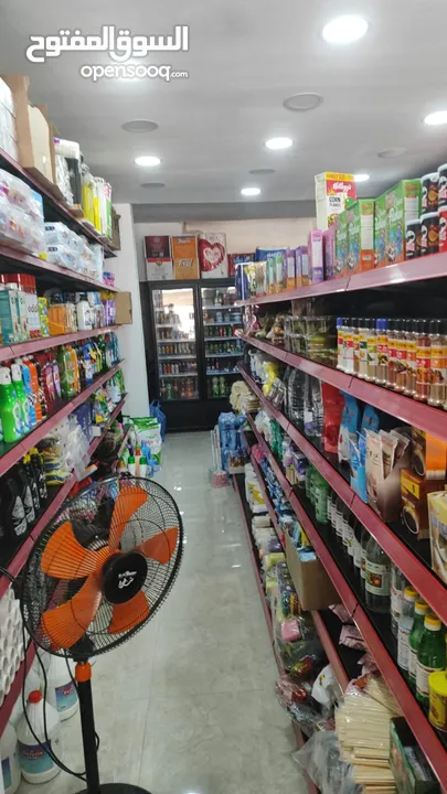 رفوف سوبر ماركت مستعمل 3 اشهر