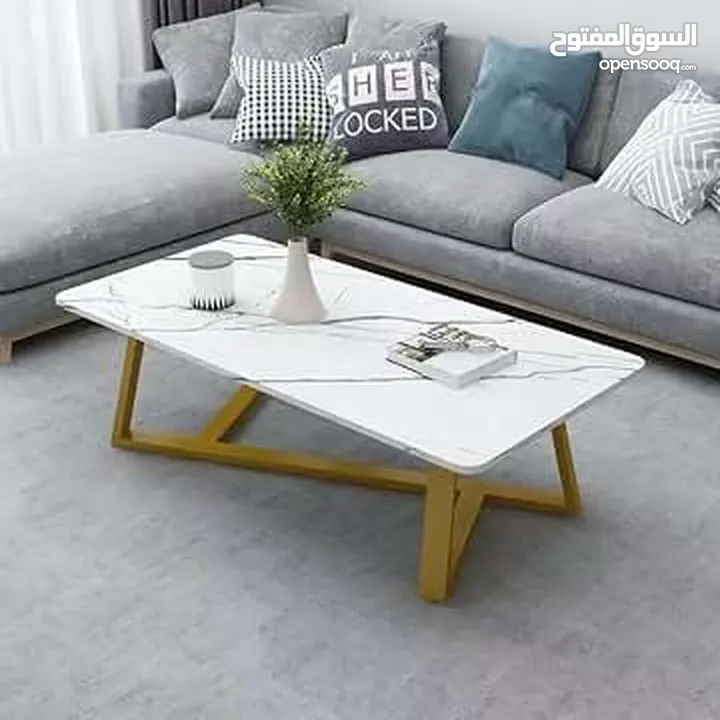 طاولات وسط بتصميم راقي وعصري مقاس 120×60 سم طاولة بتخطف الأنظار! سطح أنيق بخامات عالية