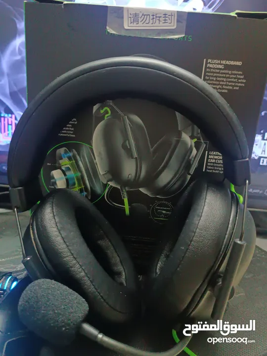 سماعة Razer BlackShark V2x اخف سماعة من شركة Razer سماعة قوية للجيمنج + سماعة سلكية + في مجال بالسعر