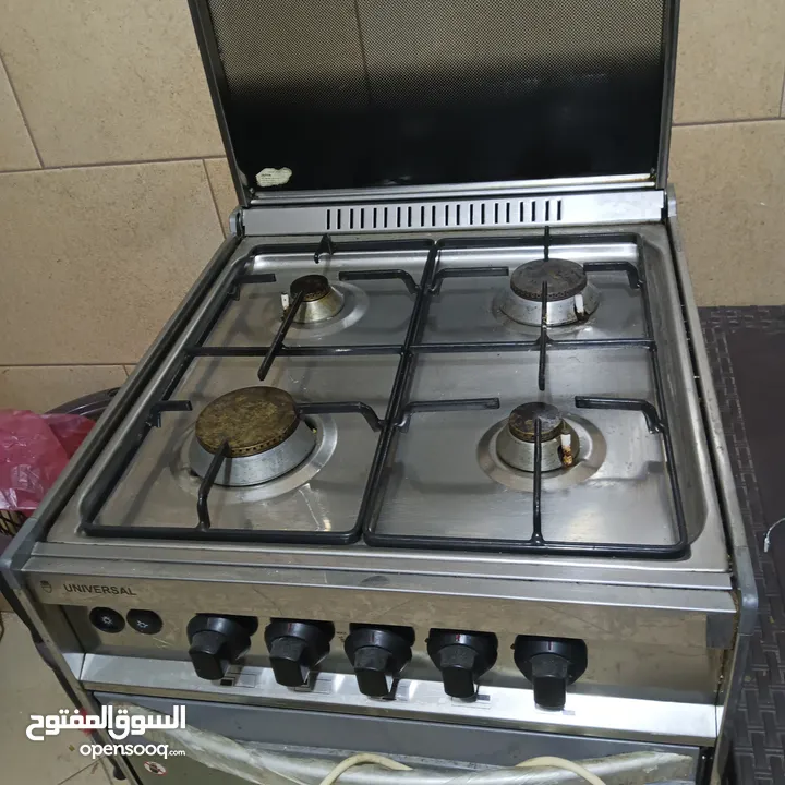 غاز يونيڤرسال 4 عيون نظيف يعمل عالكهرباء