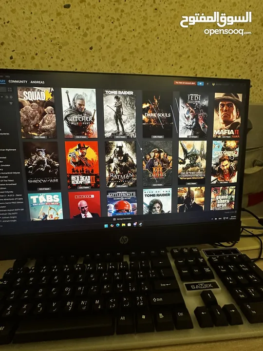 حساب ستيم يحتوي 8971 لعبة وافضل الالعاب منها gta و horizons call of duty والسعر قابل التفاوض