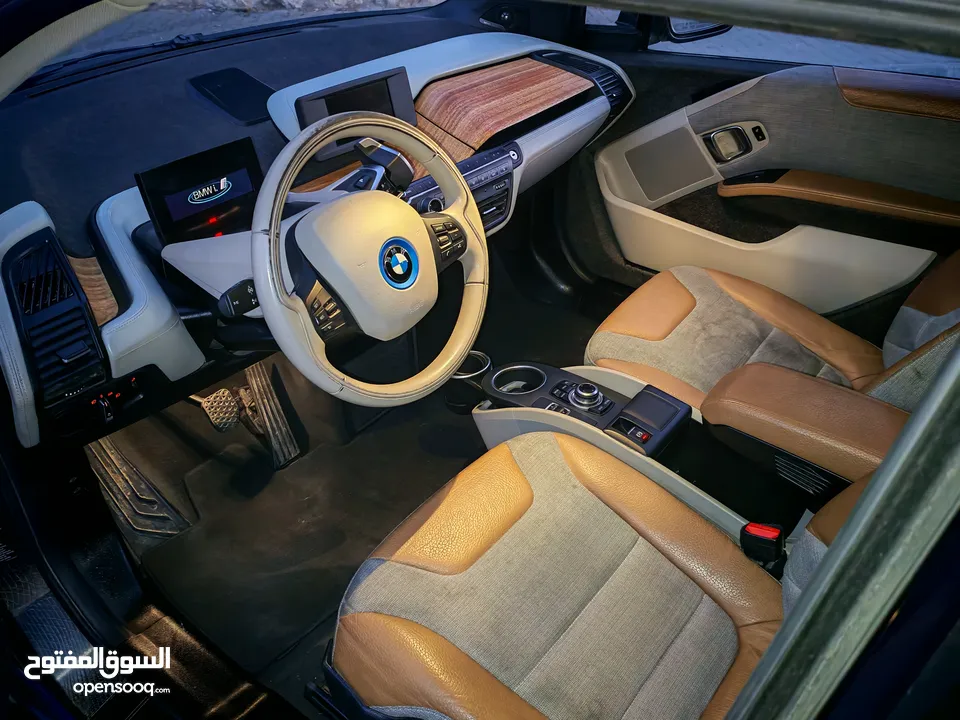 BMW i3 2014 فحص كامل تقطع بالشحنه الواحده 120 كم ممشى قليل 77الف كم