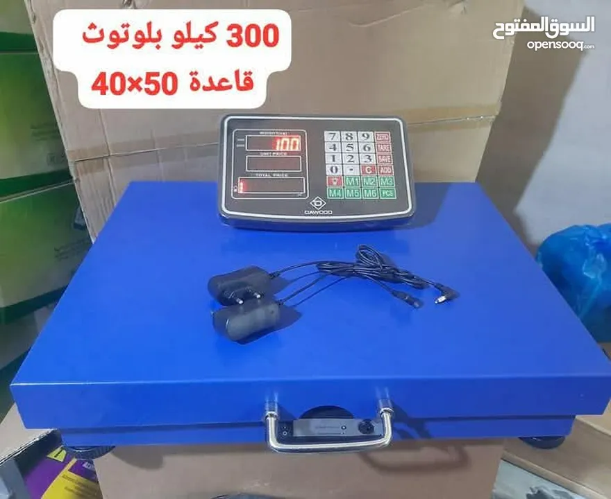 قبانات ميزان بلوتوث ويرلس شاشة مفصولة يزن لغاية 300 كيلو جديد بالكرتونة يوجد خدمة توصيل