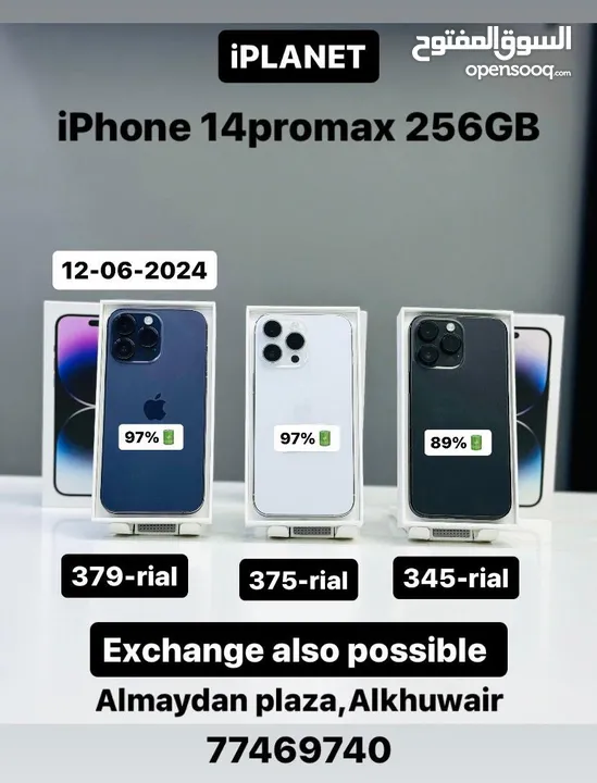iPhone 14 Pro Max -256 GB - Box piece- Apple warranty too , Nice phones