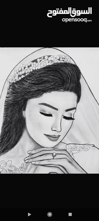 لوحات فنية رسم يدوي حسب الطلب