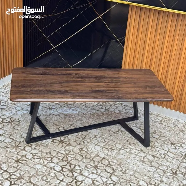 طاولات وسط بتصميم راقي وعصري مقاس 120×60 سم طاولة بتخطف الأنظار! سطح أنيق بخامات عالية