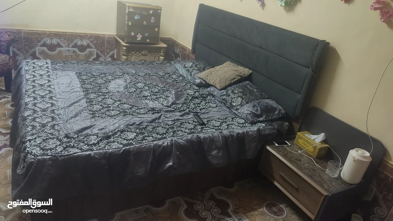 Turkish Bed With mattress and side table