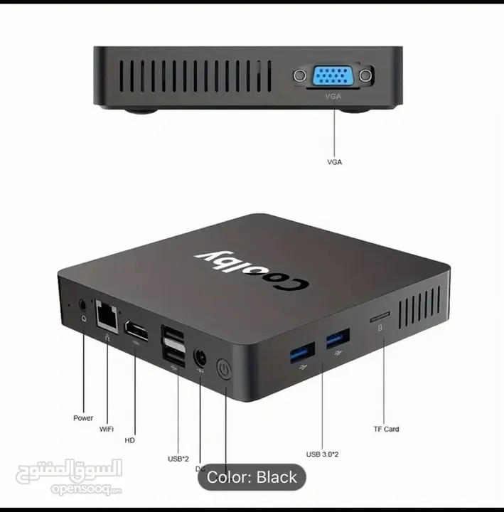 Coolby Mini Pc Yealbox Intel N3350 - 6GB RAM - 64GB - 12V     حاسبة ميني محمولة