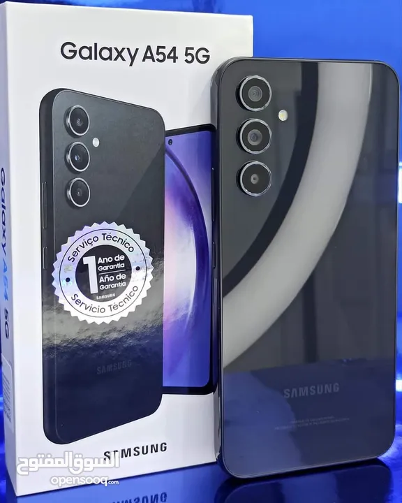 جهاز مستعمل ايام Samsung A54 5G رام 16 جيجا 256 أغراضة والكرتونه الأصلية متوفر توصيل بجلاتين