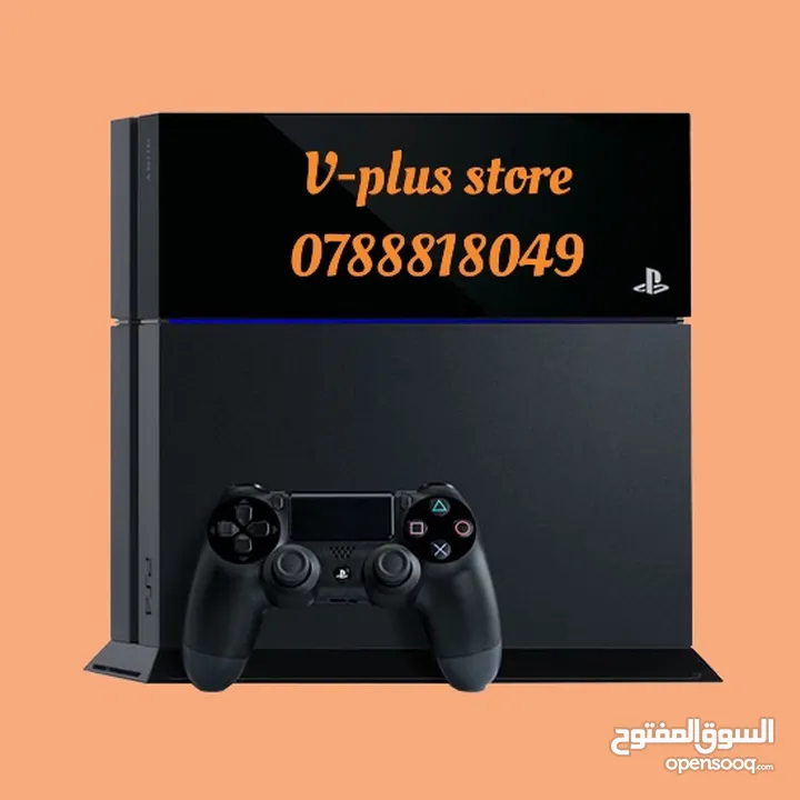 Ps4 fat بلاي ستيشن فور فات  بلايستيشن 4 فات مكفول لمدة سنة
