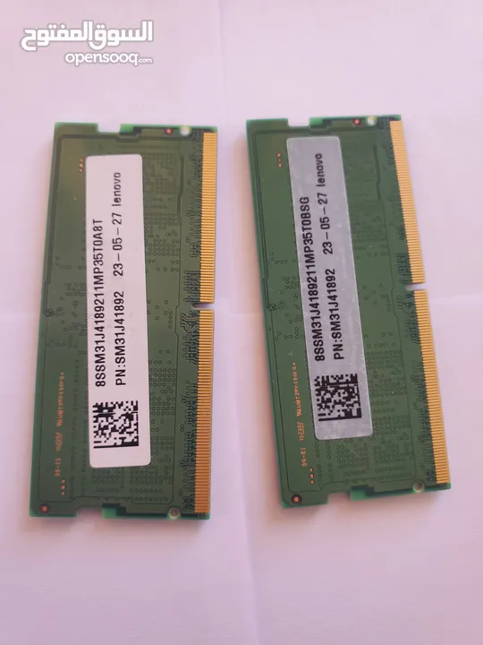 رام 16GB قطعتين كل قطعه 8GB فئة DDR5 نوع Samsung سرعة 5600MHz