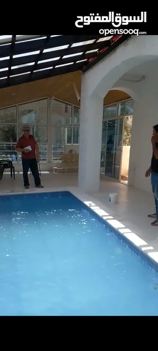 بناء مسابح برك سباحة نظام سكيمر واوفر فلو .