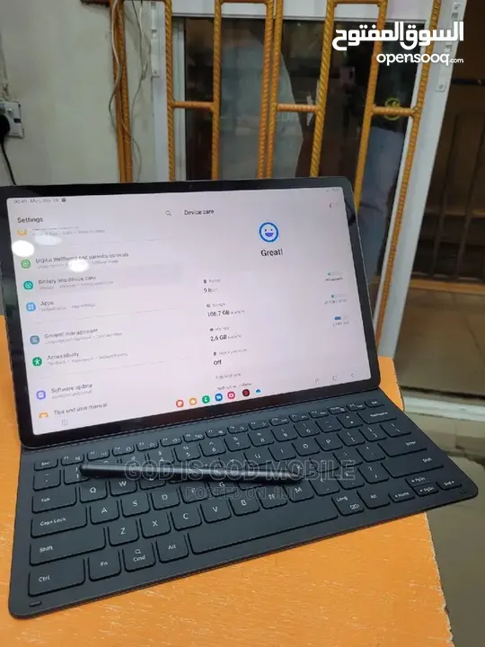 Galaxy Tab S7  128 GB  Wifi  بدون سيمكارت  استعمال نظيف أقل شهرين  بسعر مغري جدا  550 الف