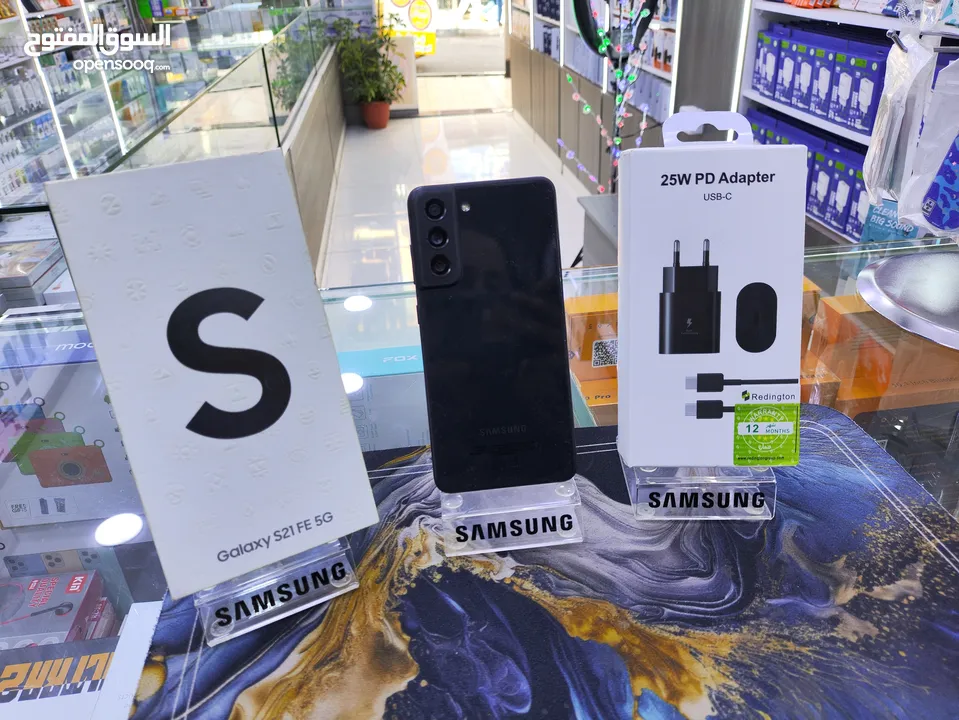 حبه انضيفه Samsung S21 FE 5G معها الكرتونه عربي جيجا 256 رام 16 هدية بكج متوفر توصيل