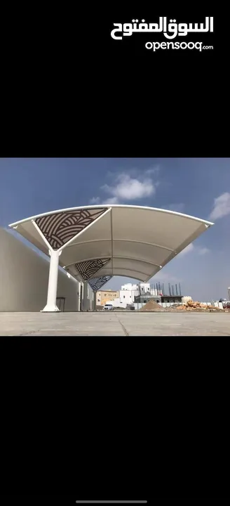 Castlealuminum bargola with car parking shade