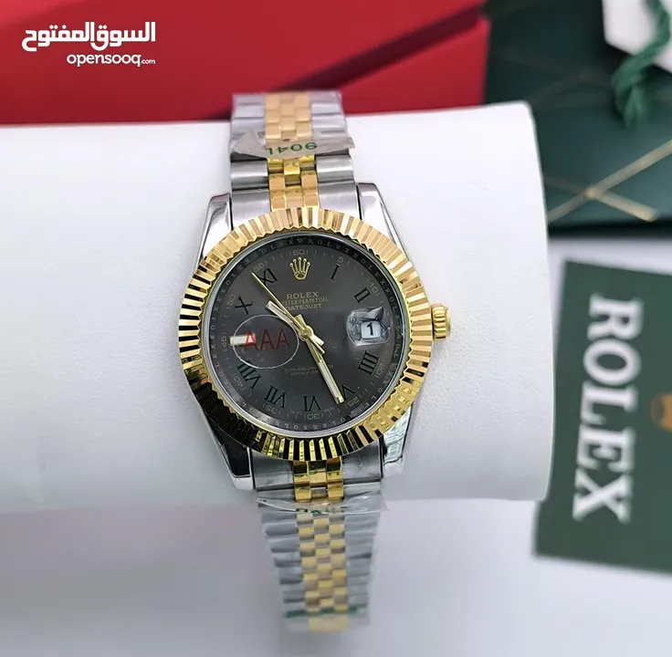 ساعات رولكس هاي كوالتي جميع الاصدارات جوده عاليه جدا استالس استيل ومتوفر جميع الماركات مع المرفقات