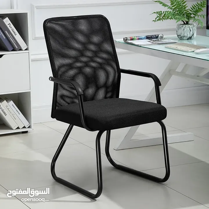 كرسي انتظار كرسي استقبال شبكي طبي قوي كرسي زائر ثابت بدون عجلات كرسي طبي waiting Chair
