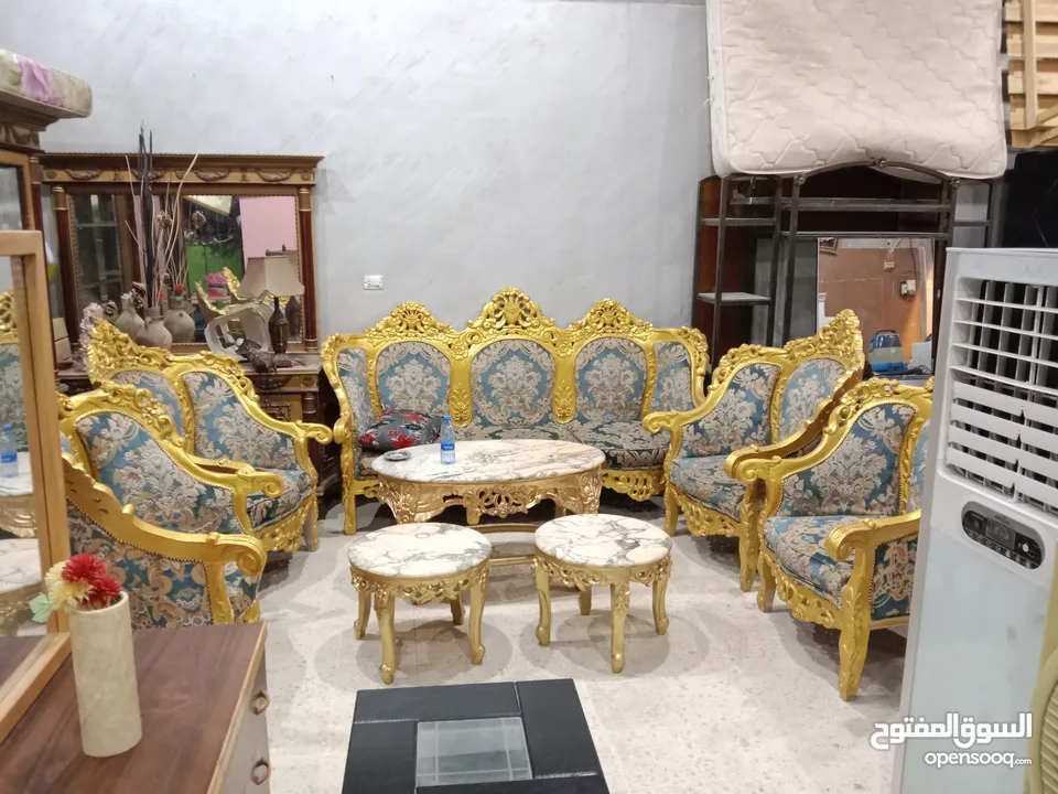 غرفه نوم كامله مع الفرشات جديد للبيع