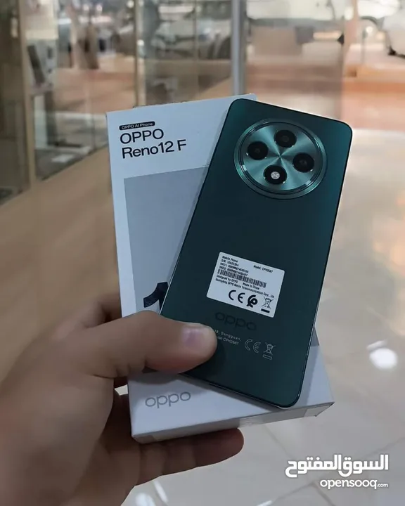 جهاز جديد بالكرتونة Oppo Reno 12F رام 16 جيجا 256 مكفول سنة متوفر توصيل