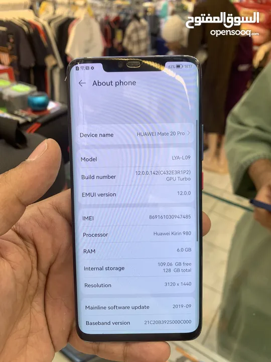 Mate 20 pro 6gb 128gb