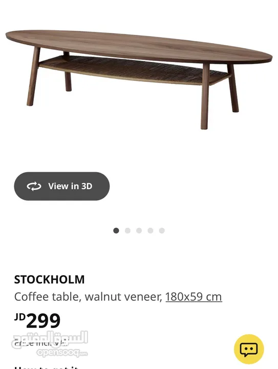 طقم كورنر ايكيا بحالة ممتازة grey corner ikea مع طاولات وسط coffe table ikea وطاولةTv وسجاد للبيع