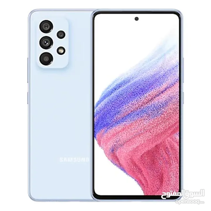 سامسونج  - galaxy a55 256 بحالة ممتازة مع كامل اغراضة لون مميز مثل الصورة