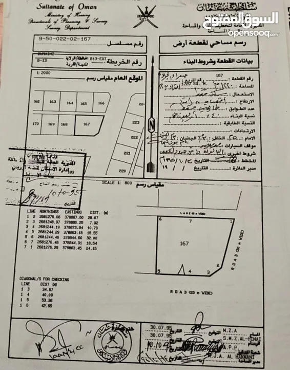 للبيع ارض سكنيه كورنر البريمي صعراء قريبه من جميع الخدمات وسط المدينه  مساحتها 1220