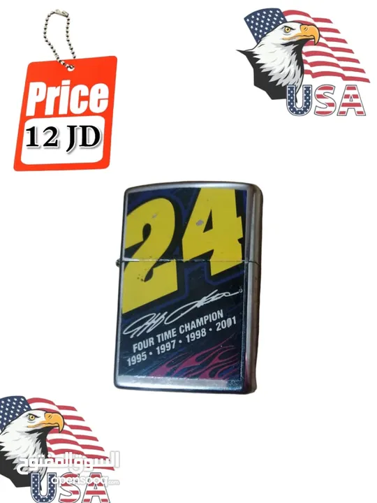 مجموعة قداحات Zippo Lighter الأمريكية الأصلية مستعملات بحالة جيدة جدا الأسعار مرفقة مع الصور.