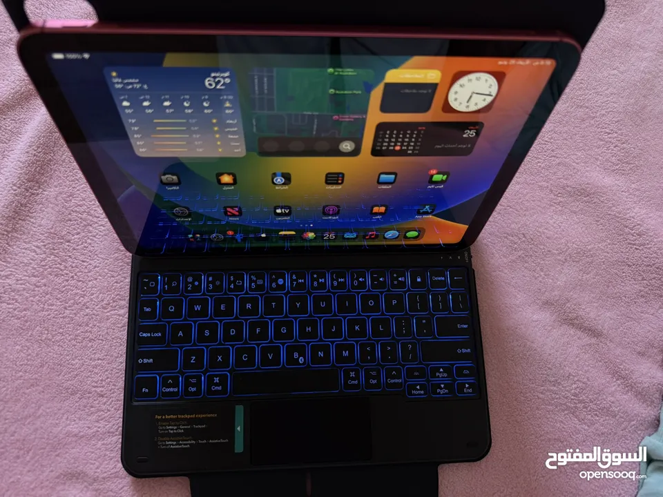 سعر حرق I pad 10   مشحون 12 مرة فقط بطارية 100%