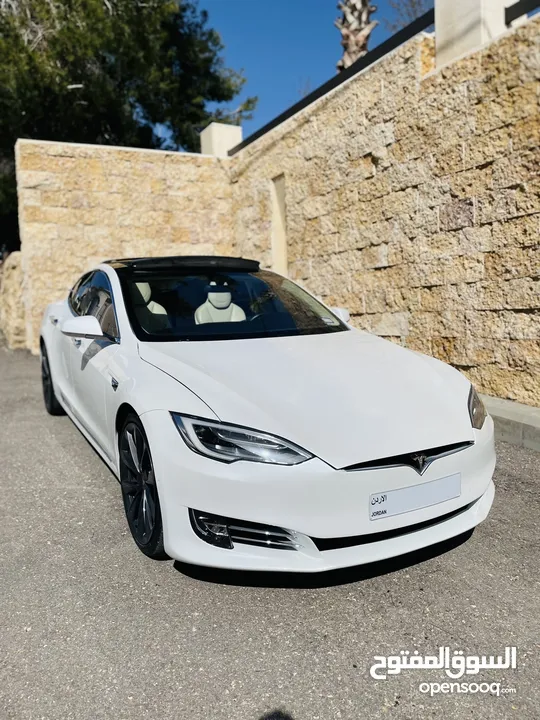 تيسلا موديل S 100D موديل 2018 بانوراما متحركة ، السيارة بحالة الوكالة Tesla Model S100D
