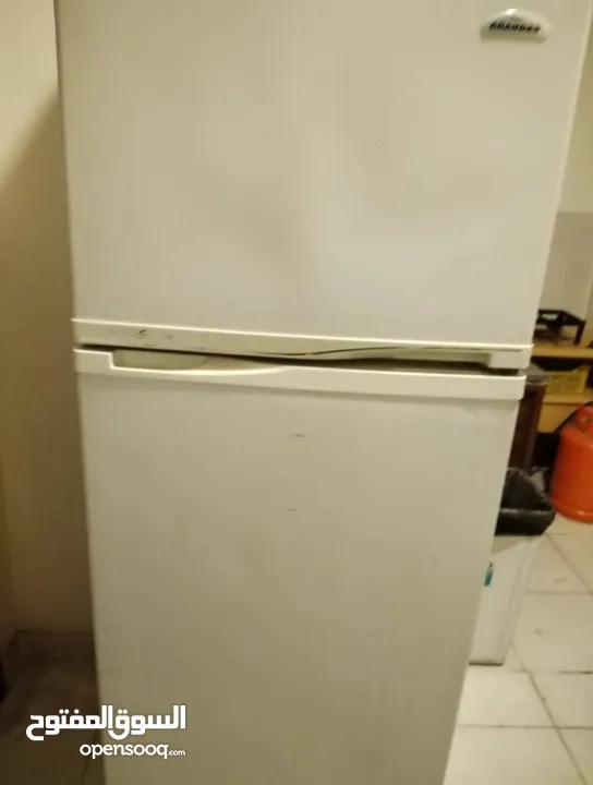 Arnadas fridge good condition. big size double door.