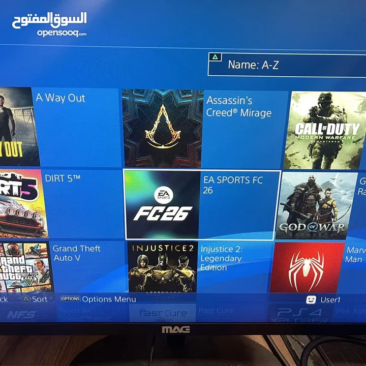 بلاستيشن فور سليم مهكر مع افخم 18 لعبة خرافية و ايدتين أصليات و كامل الكوابل بسعر 950 شيكل فقط