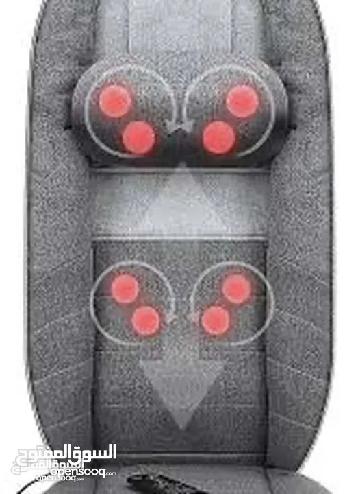 Total Recline Shiatsu Massage Cushion كرسي مساج متعدد الوضعيات، صناعة أمريكية.