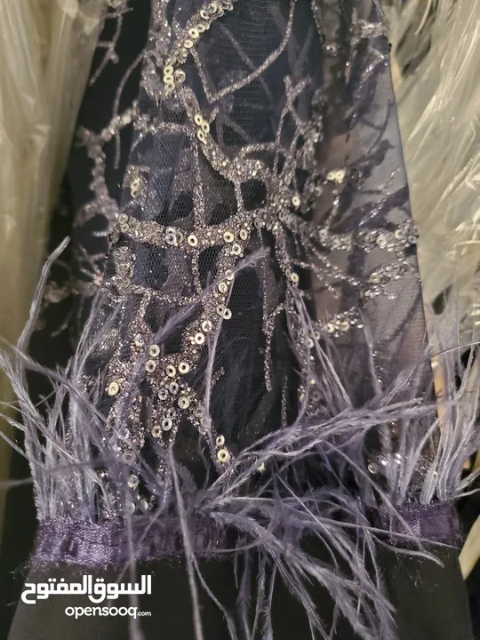 فستان سهرة كحلي موديل جديد 2025 قياس l  راقي جدا مع الشيلة Dark navy blue evening dress